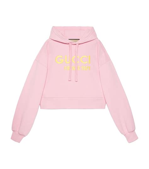 gucci crystal crop hoodie|gucci sweater.